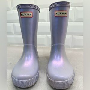 Size 10 purple Little Girl's First Classic Nebula Boots